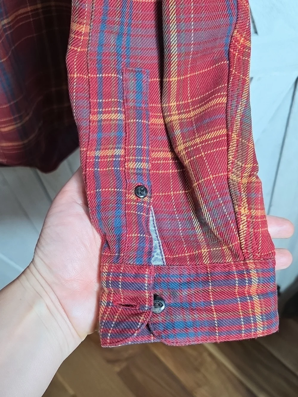Levi's 100% Cotton Red Regular Fit Flannel Size M